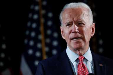 Democratic U.S. presidential candidate and former Vice President Joe Biden speaks about the COVID-19 coronavirus pandemic at an event in Wilmington