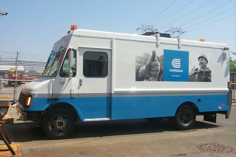 A Con Edison truck.