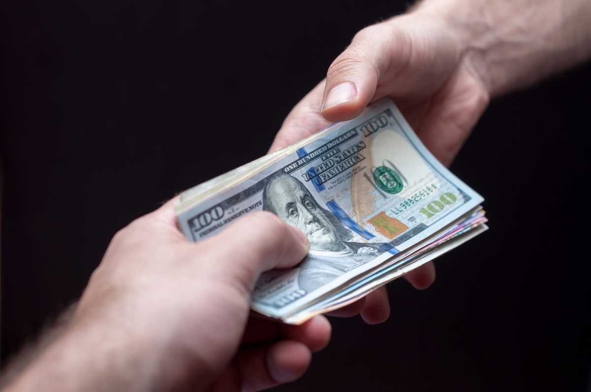Taking money