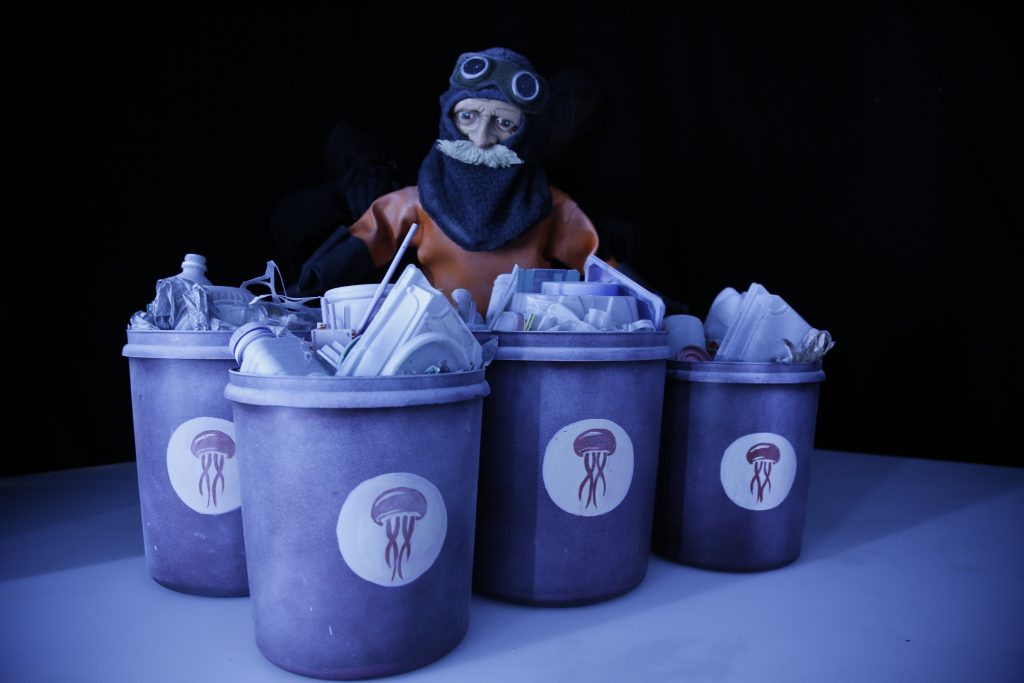 New immersive art exhibit in Times Square uses puppetry to show that plastic never goes away 4