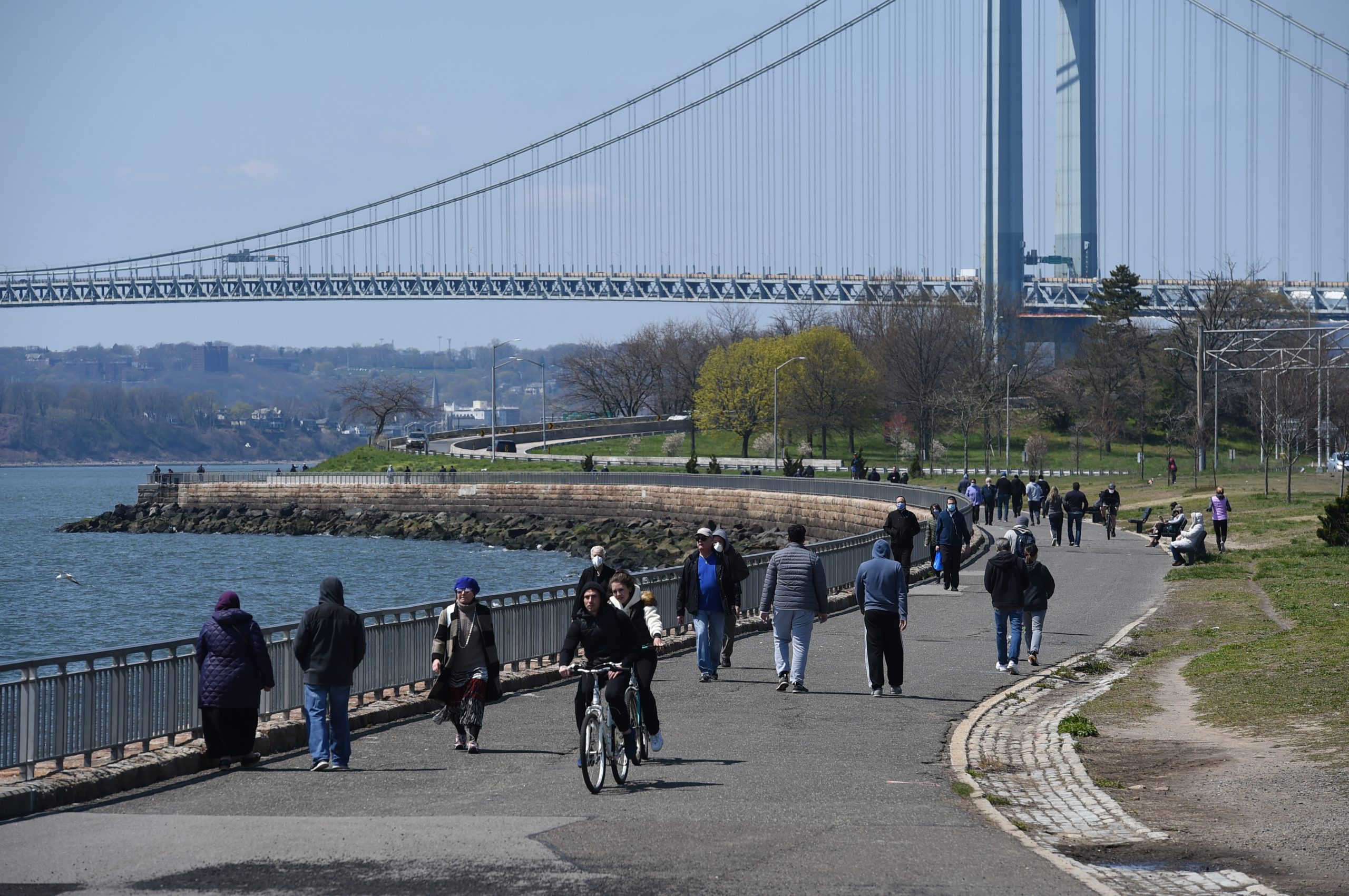 While optimism over curbing COVID-19 springs in New York, de Blasio warns residents to keep distance 4