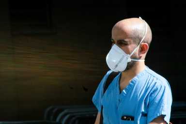 FILE PHOTO:  The spread of the coronavirus disease (COVID-19) in New York