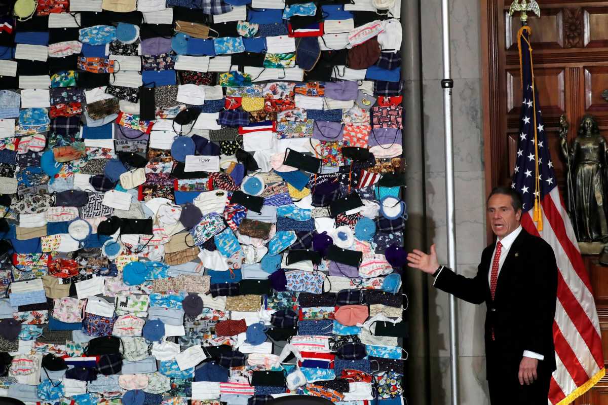 FILE PHOTO: New York Governor Andrew Cuomo holds daily briefing at State Capitol during outbreak of the coronavirus disease (COVID-19) in Albany