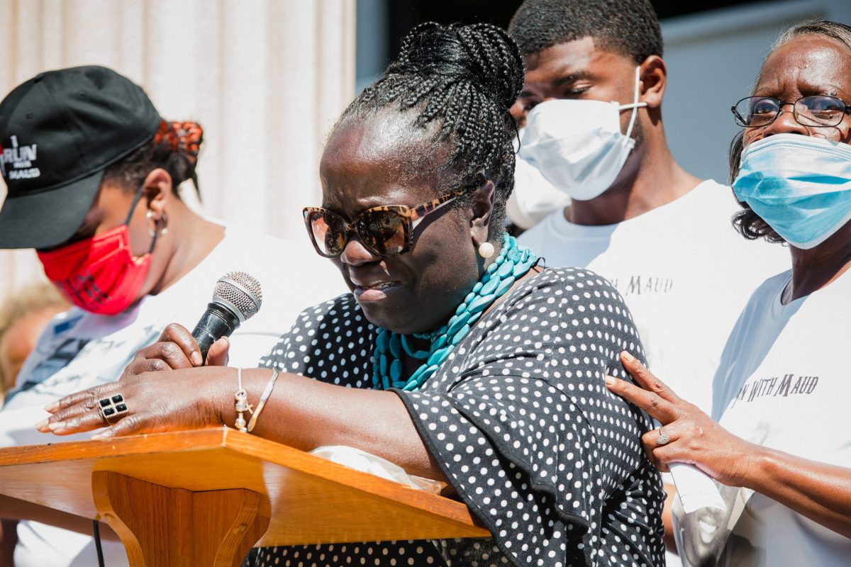 Supporters of the Georgia NAACP protest shooting death in Brunswick