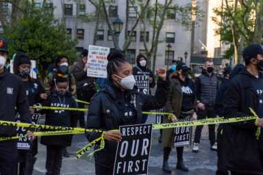 Anti-Police Brutality protest at 1 Police Plaza