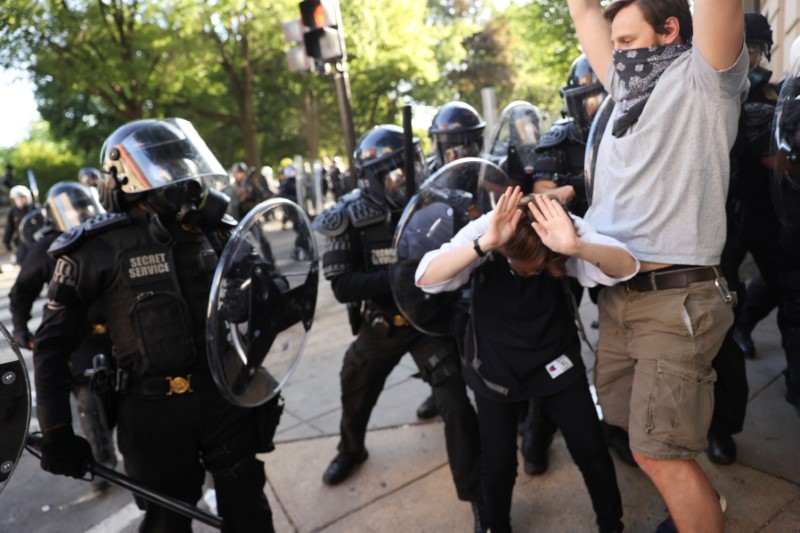 Protests against the death in Minneapolis custody of George Floyd, in Washington