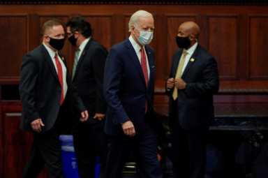 Democratic U.S. presidential candidate Joe Biden speaks at event in Philadelphia