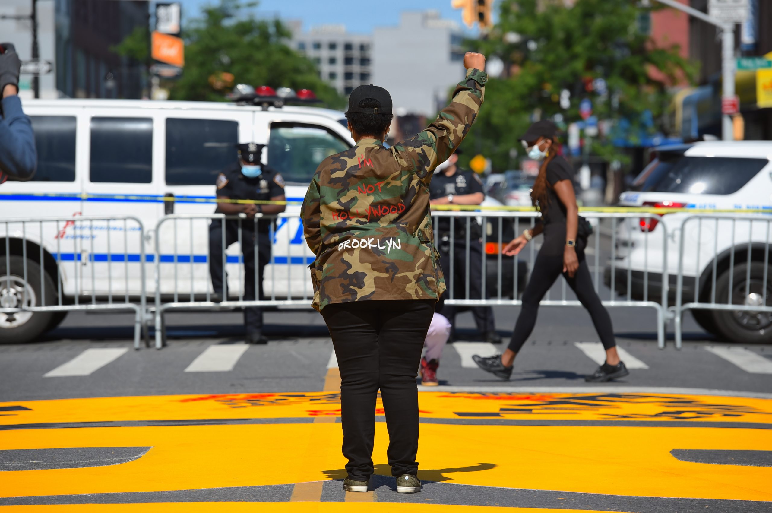 Black Lives Matter mural painted on block-long stretch of Brooklyn's Fulton Street 3