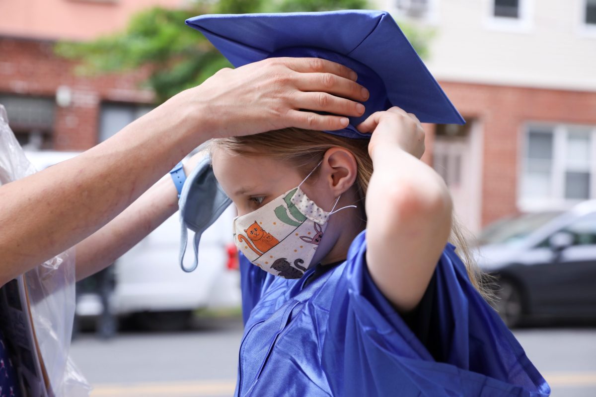 The Hassebroek family prepares for the end of the school year and digital graduation in Brooklyn