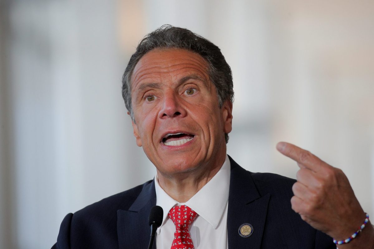 FILE PHOTO: News conference at LaGuardia Airport’s new Terminal B in New York