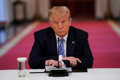 FILE PHOTO: U.S. President Trump hosts coronavirus response event on reopening schools at the White House in Washington