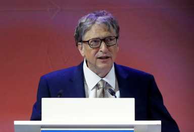 Microsoft Founder Bill Gates attends the 10th World Health Summit 2018 event in Berlin