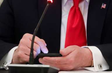 U.S. President Trump hosts roundtable discussion on the reopening of U.S. economy at the White House in Washington