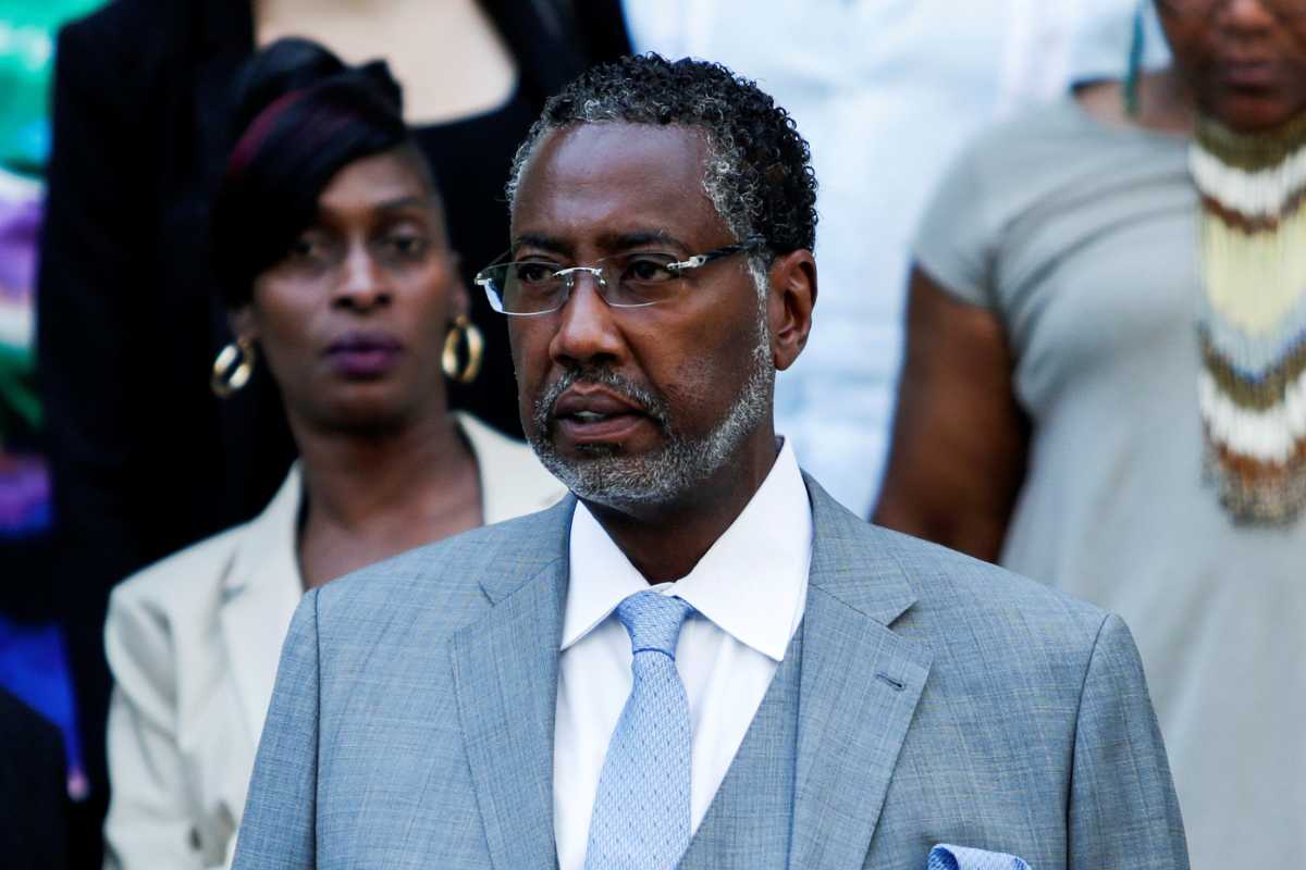 Seabrook, the head of New York City’s prison guard union, exits the Manhattan District court house in New York, U.S.