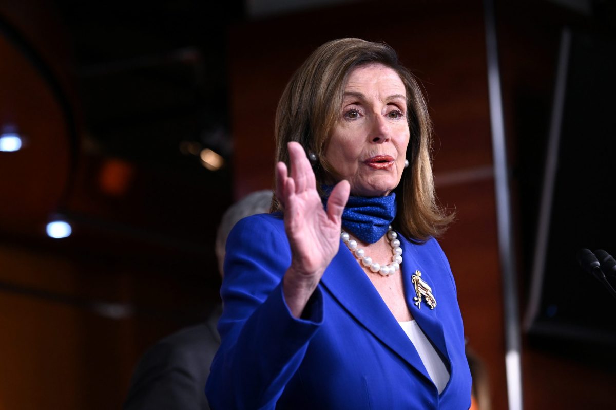 U.S. House Speaker Nancy Pelosi speaks at a news conference in the U.S. Capitol in Washington