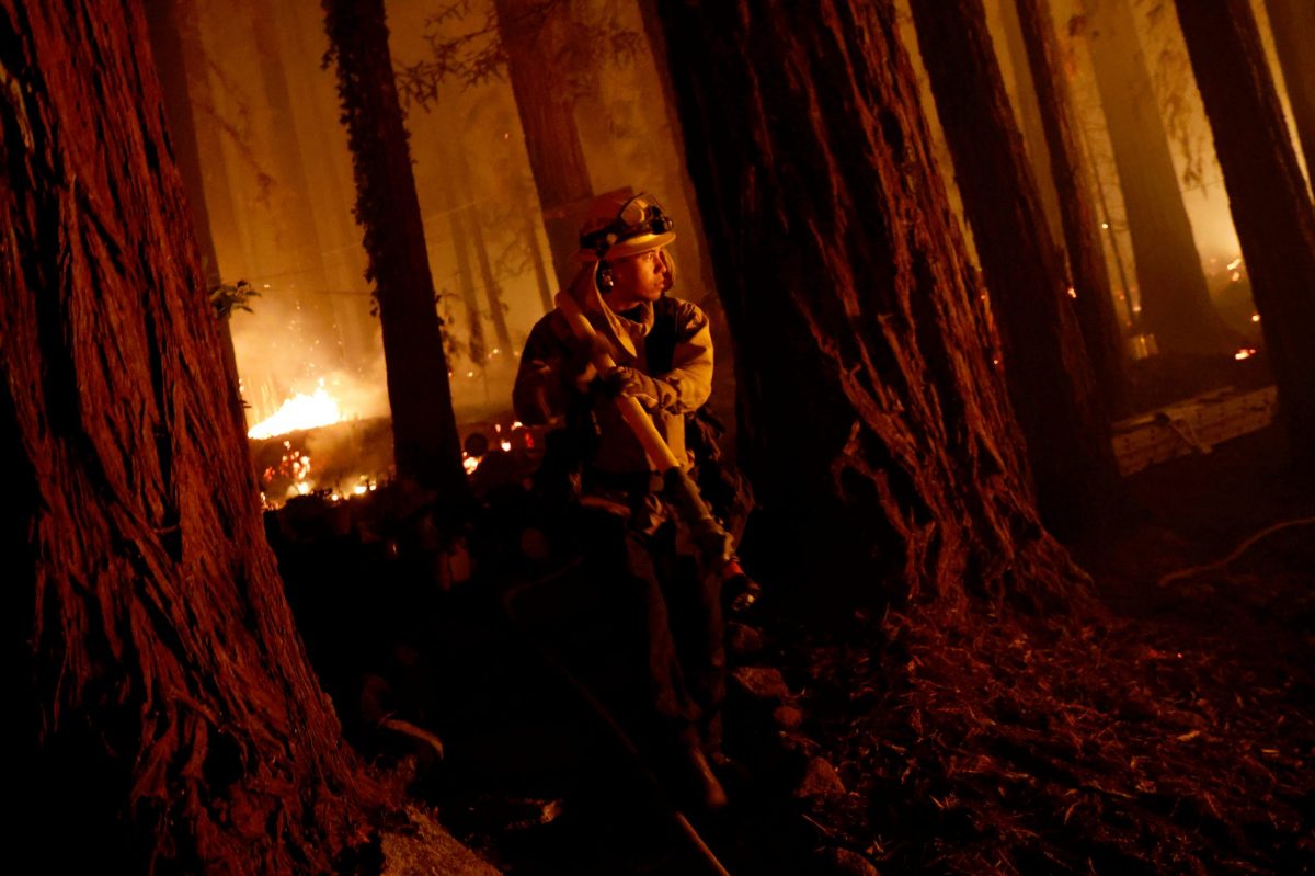 CZU Lightning Complex Fire rages in Boulder Creek