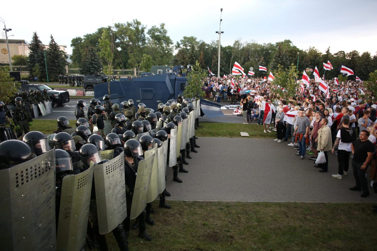 Opposition demonstration to protest against presidential election results in Minsk