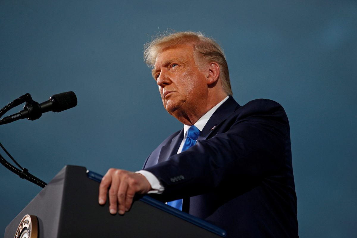 U.S. President Trump campaigns in Jacksonville, Florida