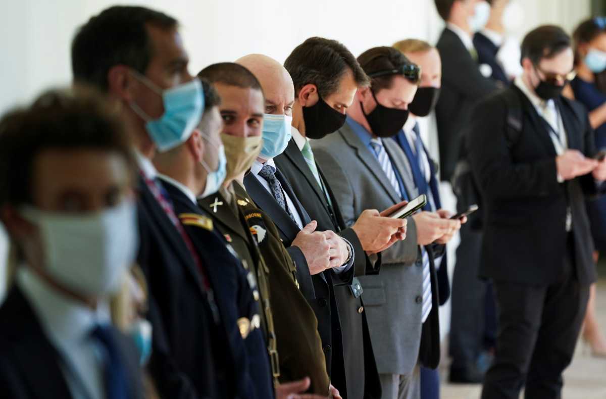 FILE PHOTO: U.S. President Trump holds coronavirus response event in the Rose Garden at the White House in Washington