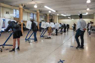 Voting in progress.