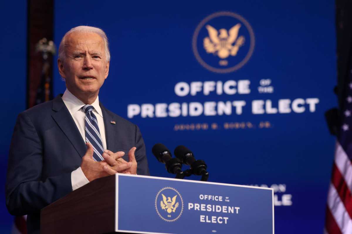 U.S. President-elect Biden holds news conference in Wilmington, Delaware