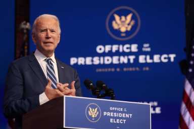 U.S. President-elect Biden holds news conference in Wilmington, Delaware