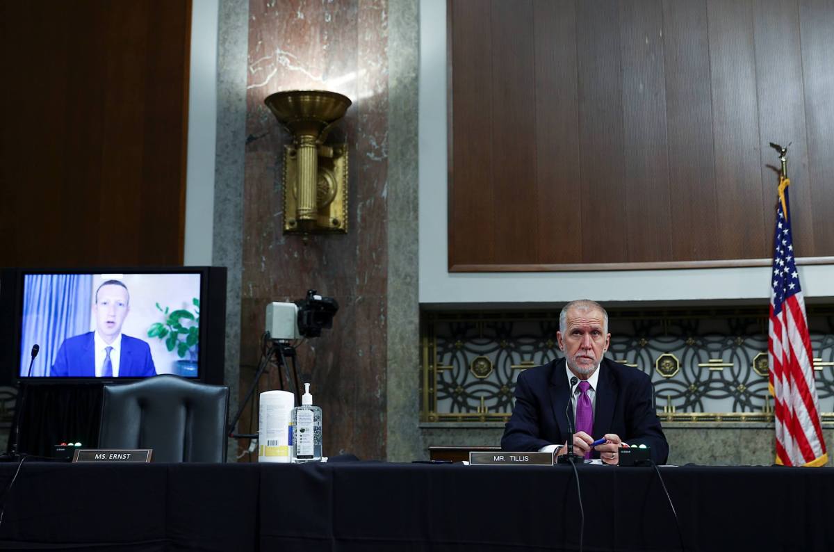 Senate Judiciary Committee holds hearing about Facebook and Twitter’s content moderation decisions on Capitol Hill in Washington