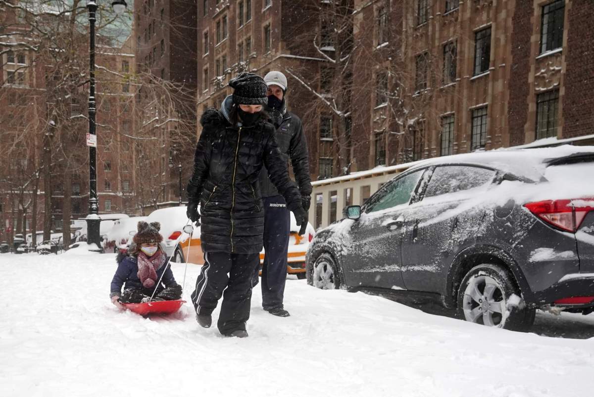 Nor’easter storm in New York City