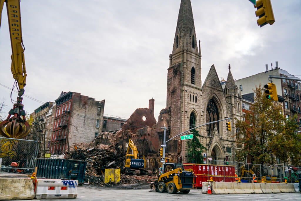Electrical Fire destroys Middle Collegiate Church, Rev. Lewis says the Liberty Bell will ring again 4