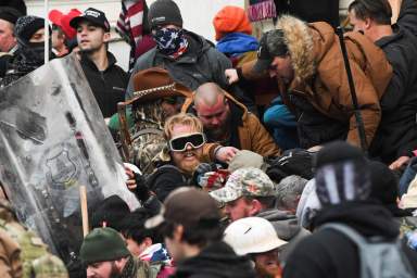 Supporters of U.S. President Donald Trump protest in Washington