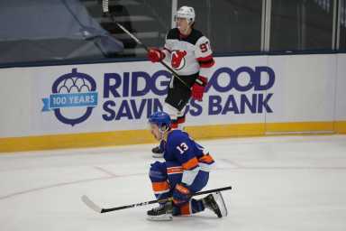 NHL: New Jersey Devils at New York Islanders
