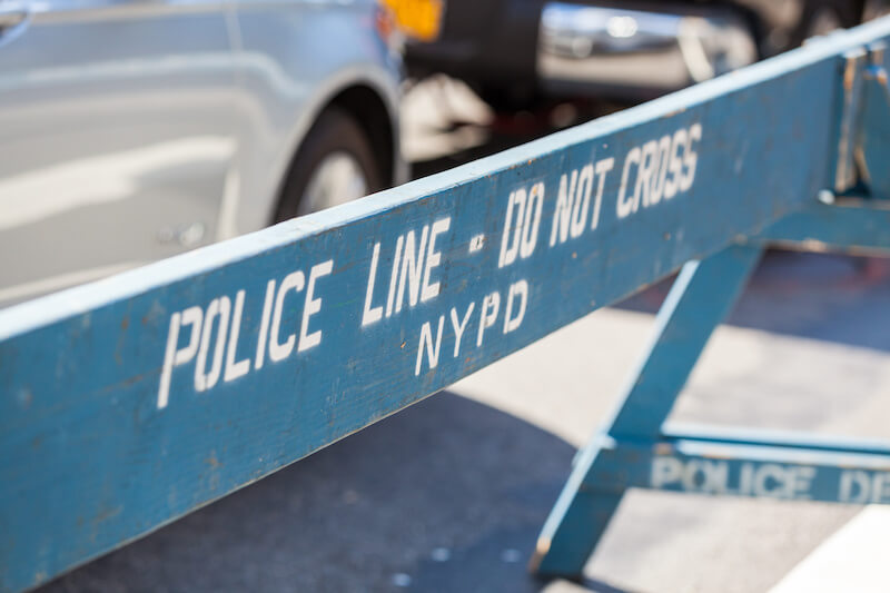 Victim 'floored' in apparent Bronx murder 1 Police Line on the Crime Scene
