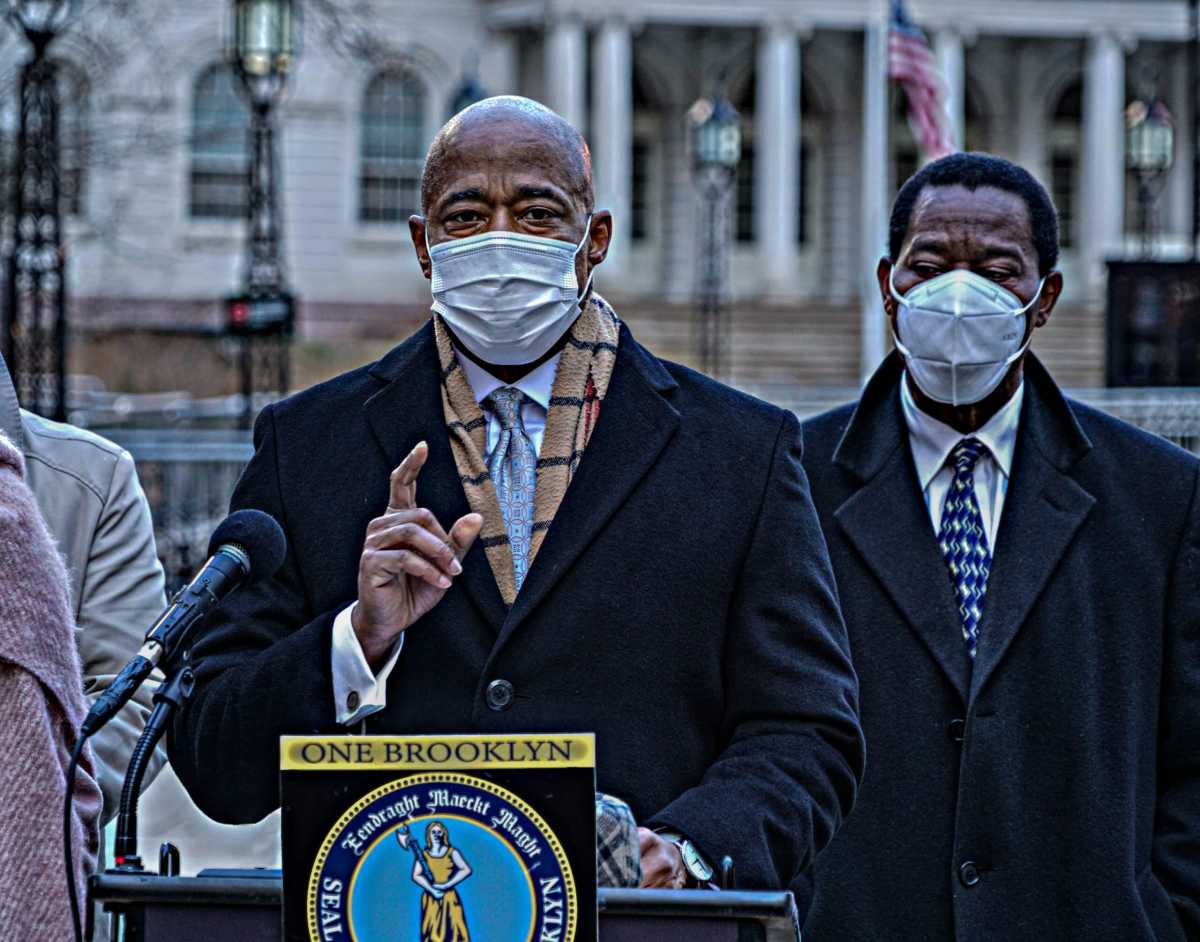 rooklyn Borough President Eric Adams