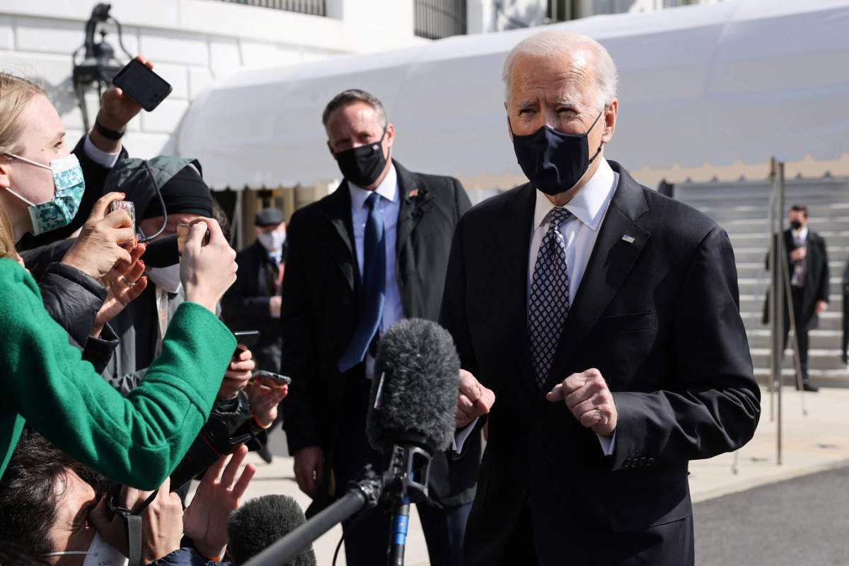 U.S. President Biden departs on travel to Atlanta, Georgia at the White House in Washington