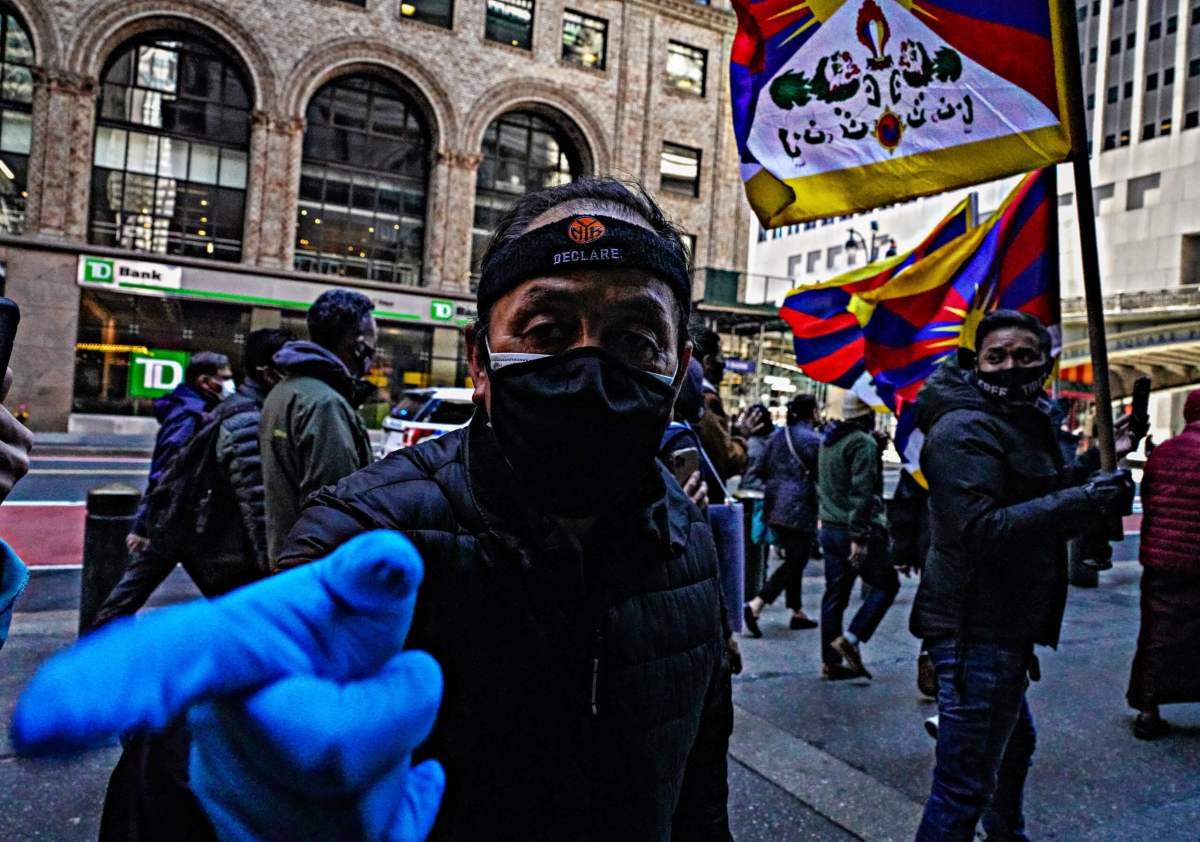 Hundreds march through Manhattan on 62nd anniversary of the Tibetan National uprising 4 march through Manhattan on 62nd anniversary