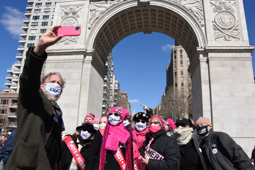 Activists demand addition of Equal Rights Amendment to Constitution in gathering at Washington Square Park 5