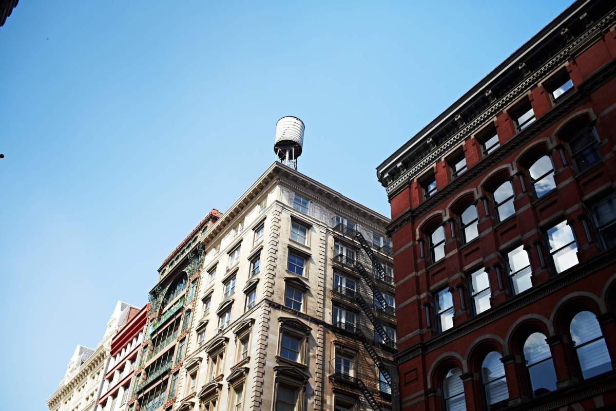 Apartment building, New York City, USA