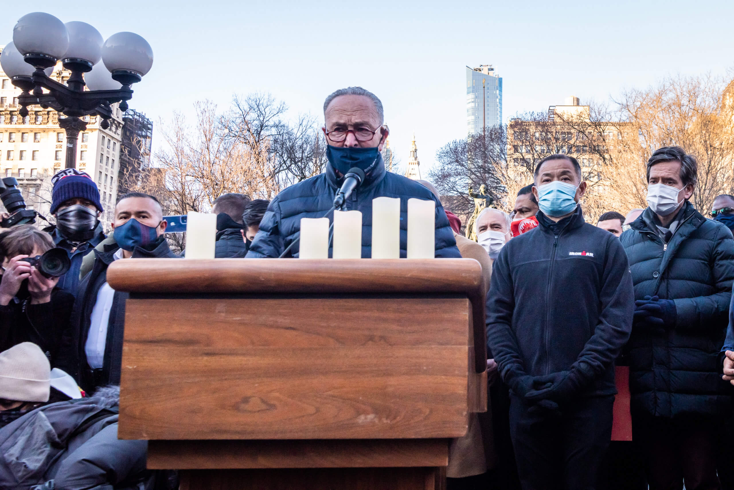 Appeal for peace: Hundreds hold vigil at Union Square seeking justice for Asian hate crime victims 5