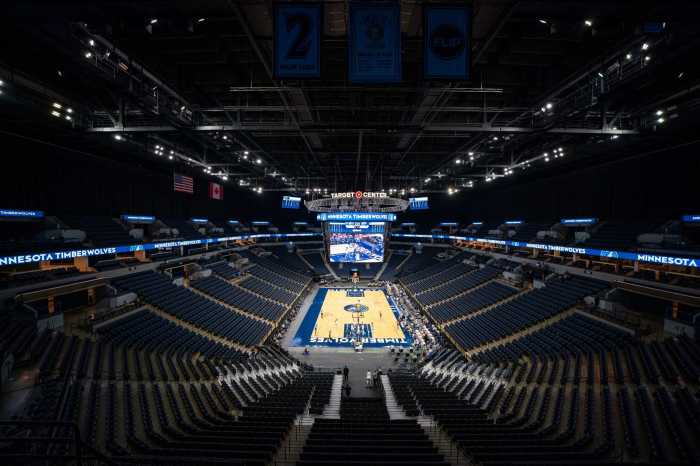 Target Center Timberwolves nets