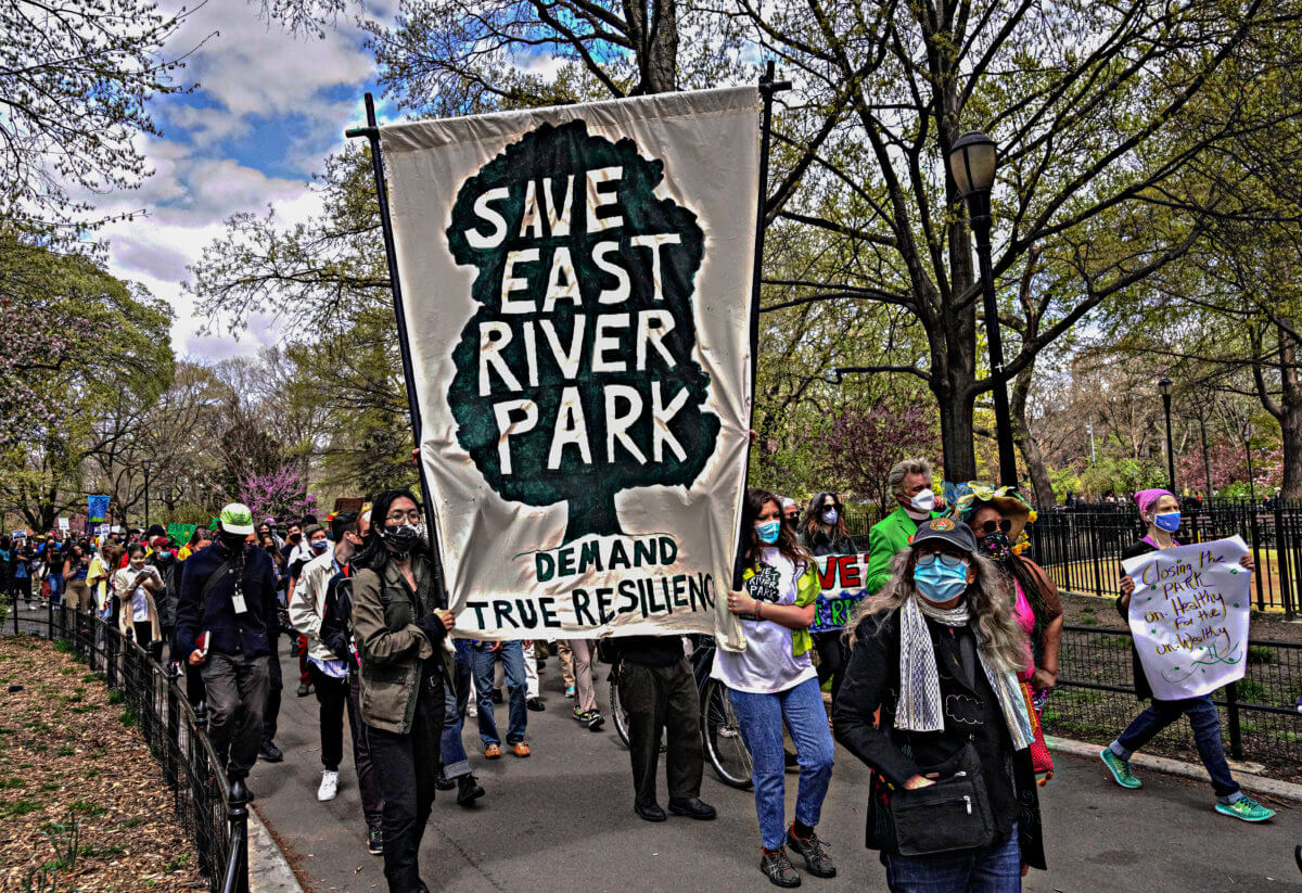 Hundreds march in opposition of the East Side Coastal Resiliency project 2