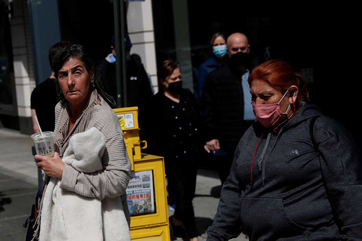 FILE PHOTO: Centers for Disease Control and Prevention (CDC) announced new mask guidelines during the outbreak of the coronavirus disease (COVID-19) in New York CIty