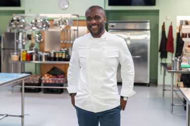 Host Cliff Crooks, as seen on Chef Bootcamp, Season 1.