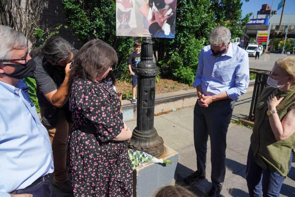 Mayor joins Brooklyn community vigil for street safety after teacher killed in hit-and-run 9