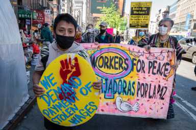 Workers unite on May Day demading union rights