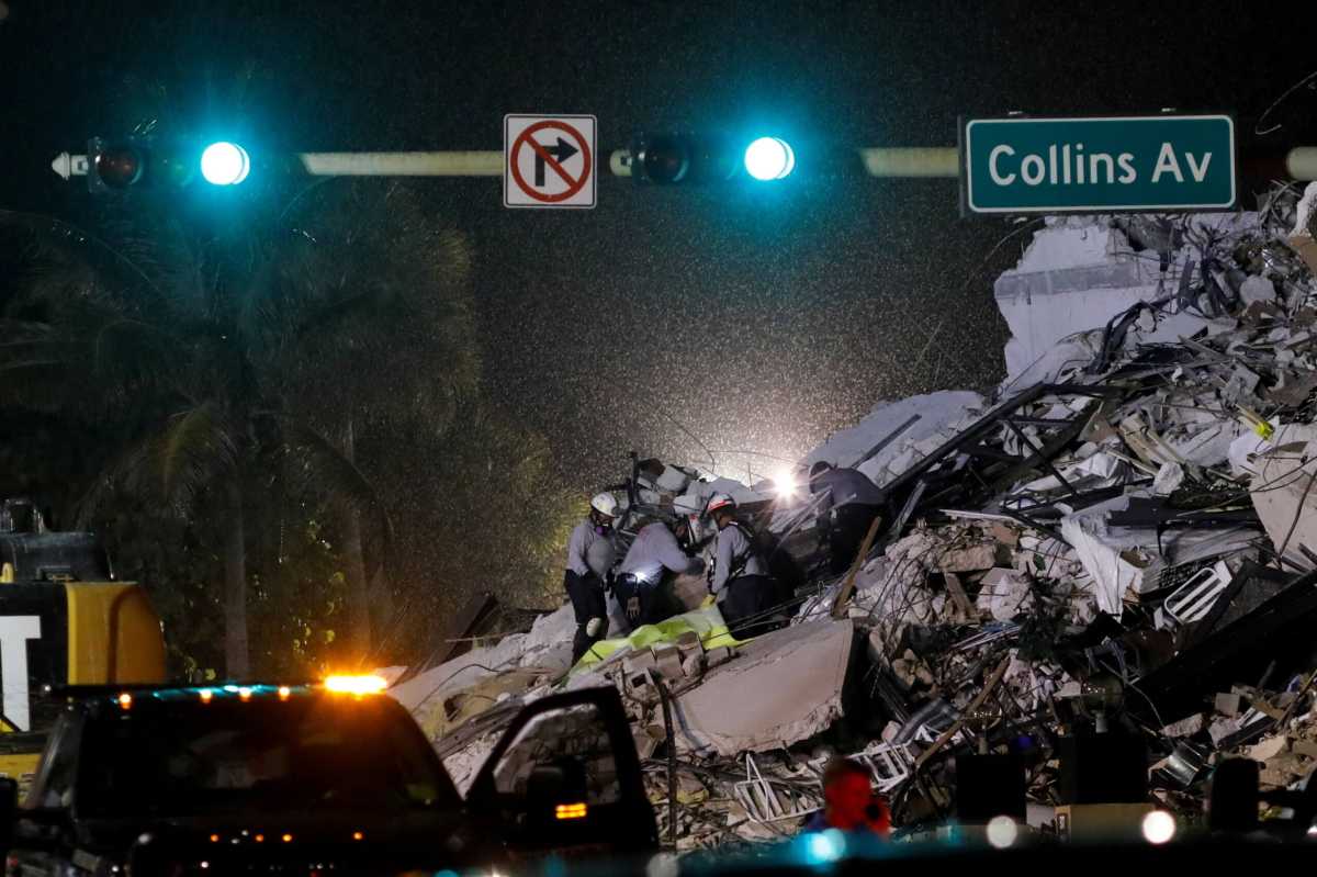 FILE PHOTO: Residential building collapse in South Florida