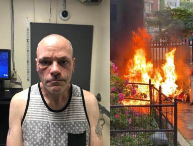 Suspect Patrick Glynn-firebug combo