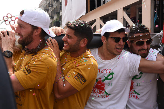 Lifting spirits: Thousands flood Brooklyn streets for first dance of Giglio since pandemic struck 8