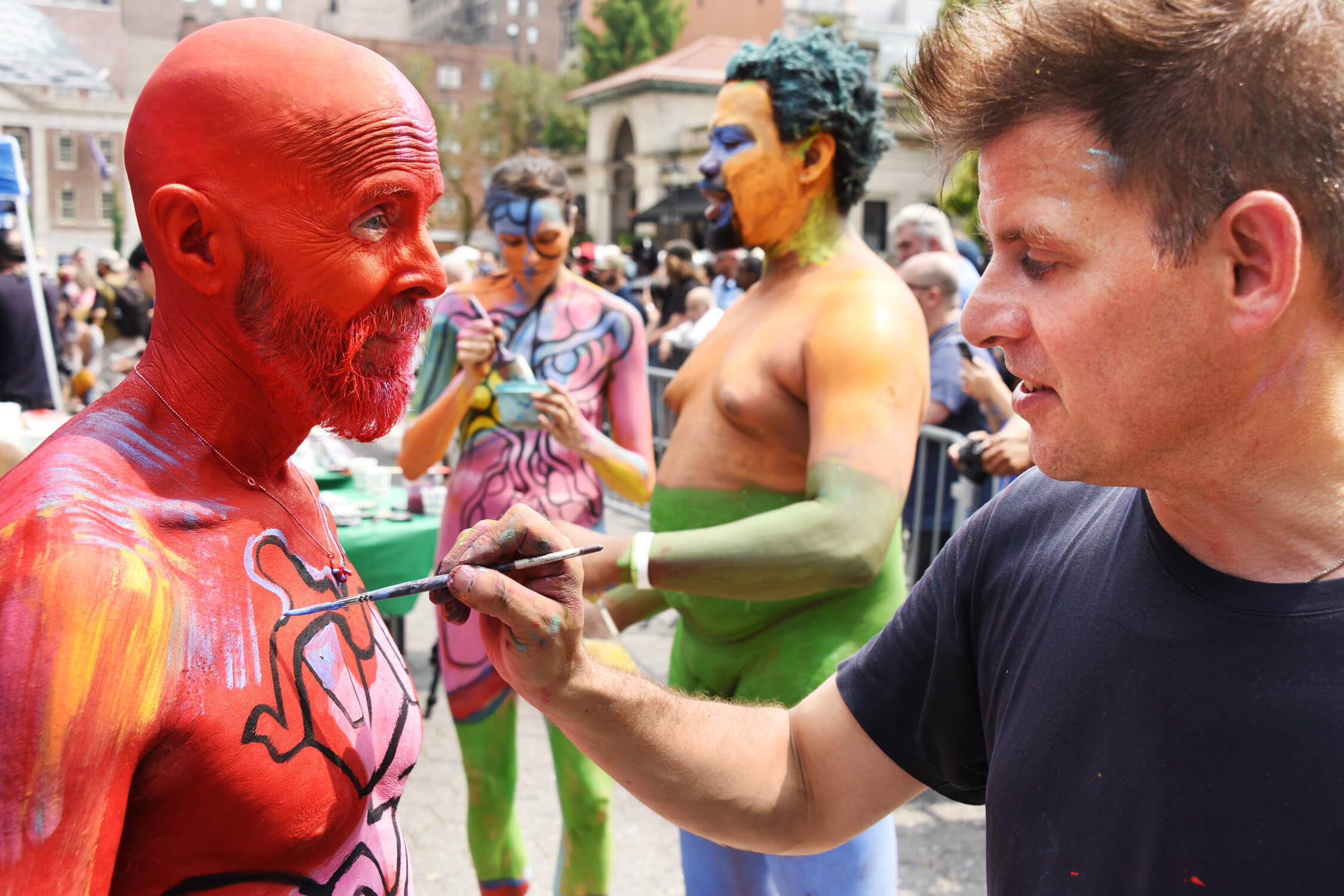 'Body Painting Day' brings daring splashes of color to Union Square 8