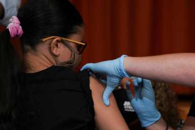 FILE PHOTO: COVID-19 vaccinations in New York