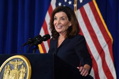 Lt. Gov. Kathy Hochul in Albany, New York